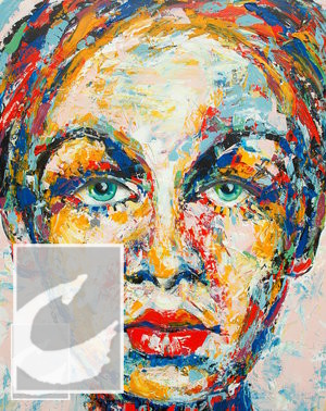 TWIGGY (This one-of-a-kind original painting stands alone in an